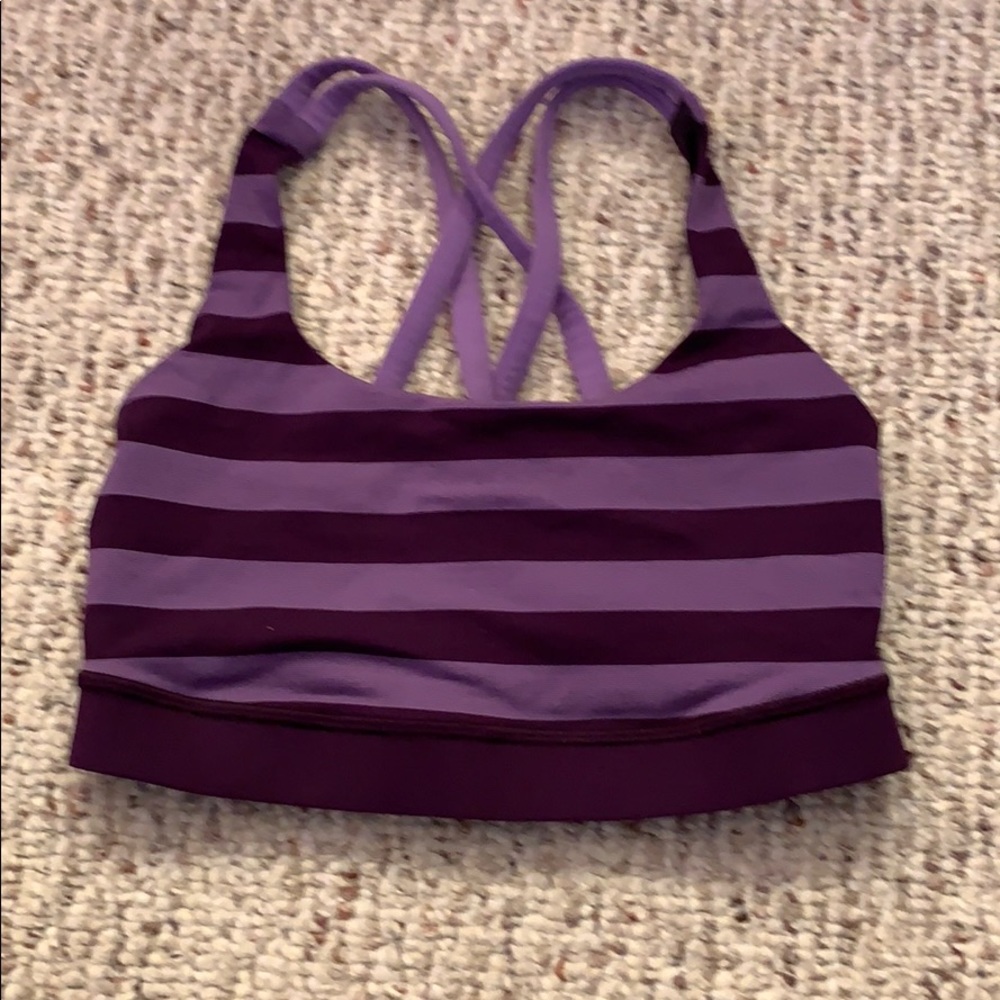 purple lululemon sports bra